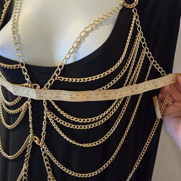 Vintage Goldtone Chain Vest, 70s, Size Small - Picture 12 of 16